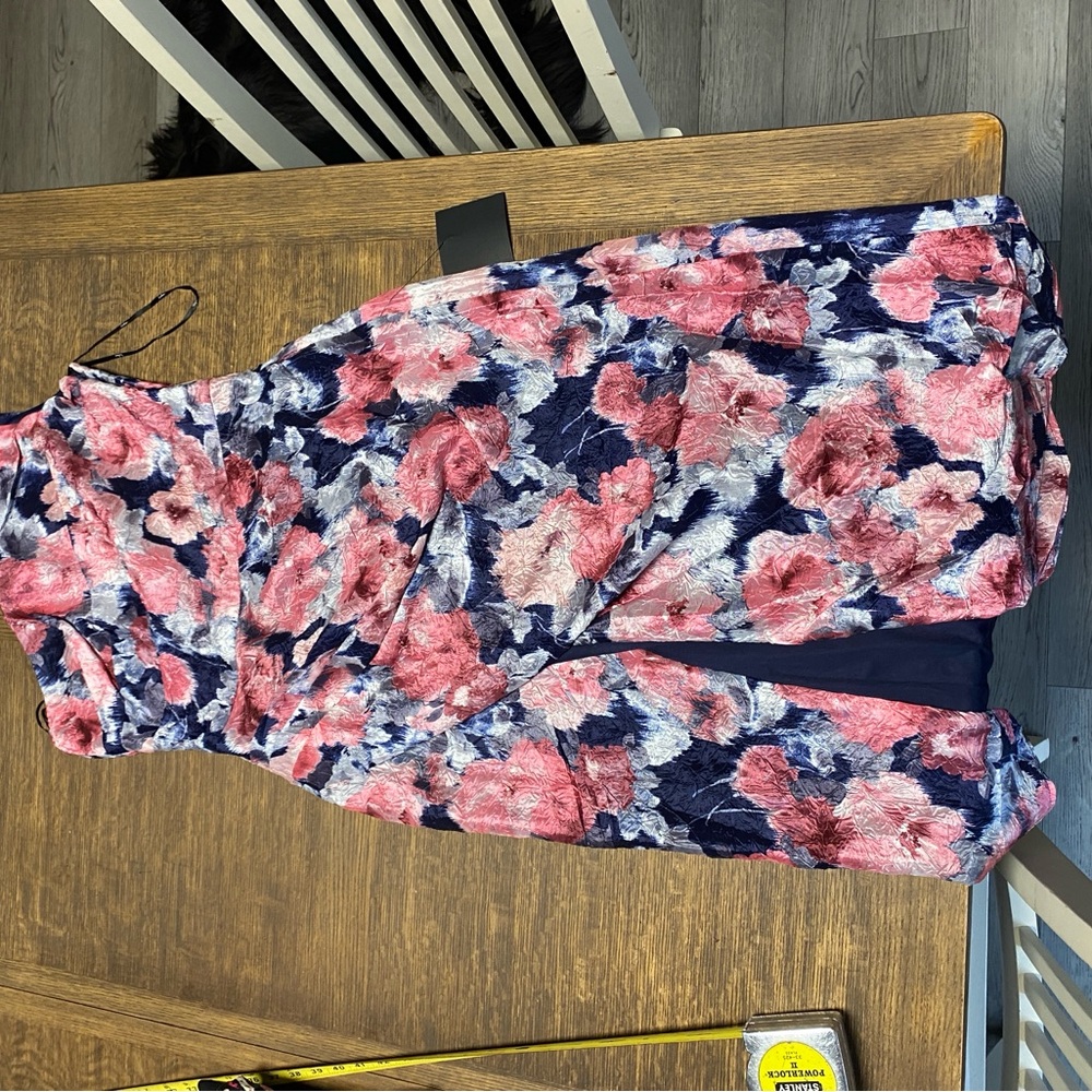 Lulu's Navy and Burgundy Dress